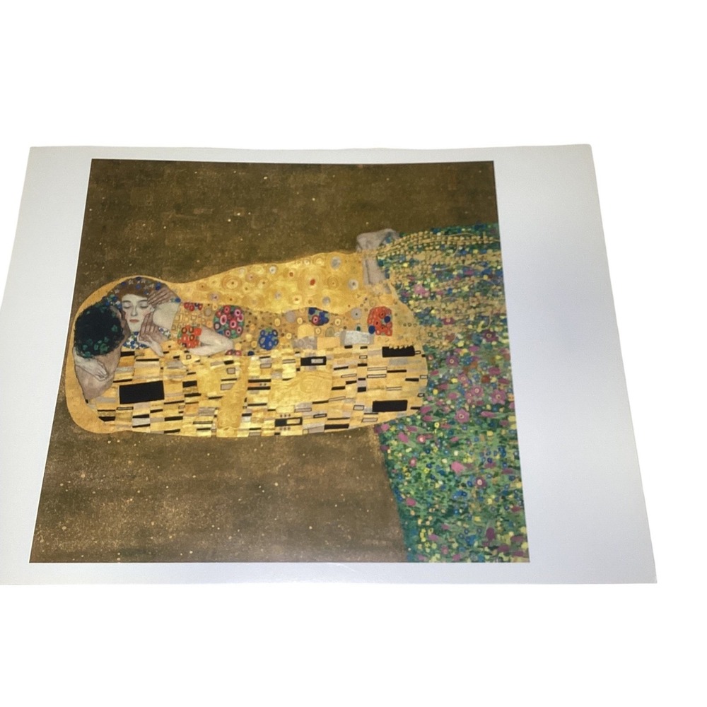 Gustav Klimt The Kiss 1907/08 Taschen Art Print 10x13 Gold Symbolism Wall Decor